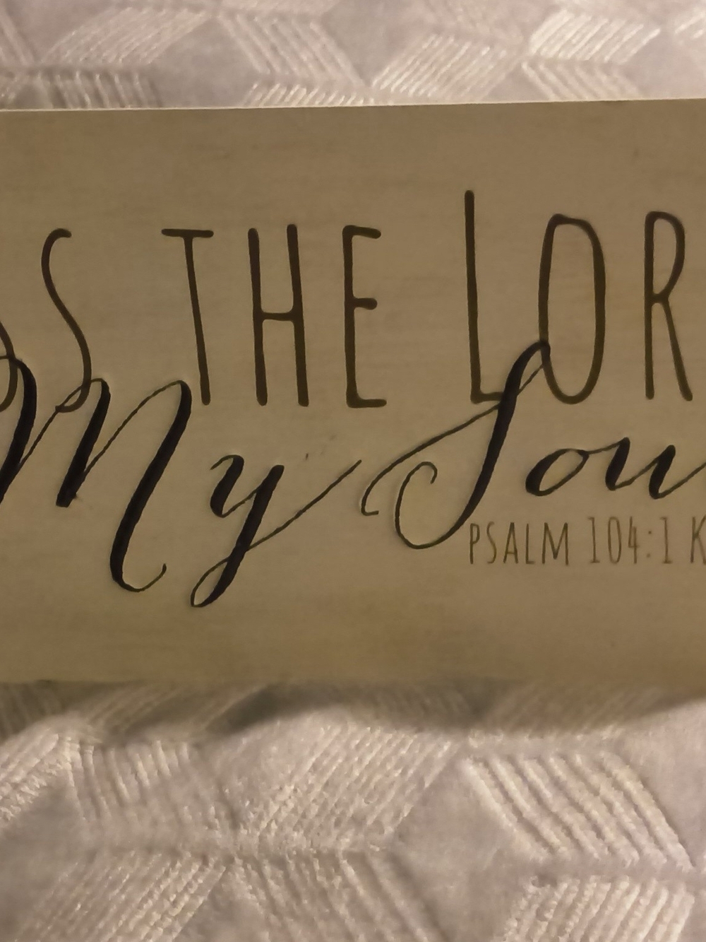 Hobby Lobby Faith Wall Plaque in Cream and Black